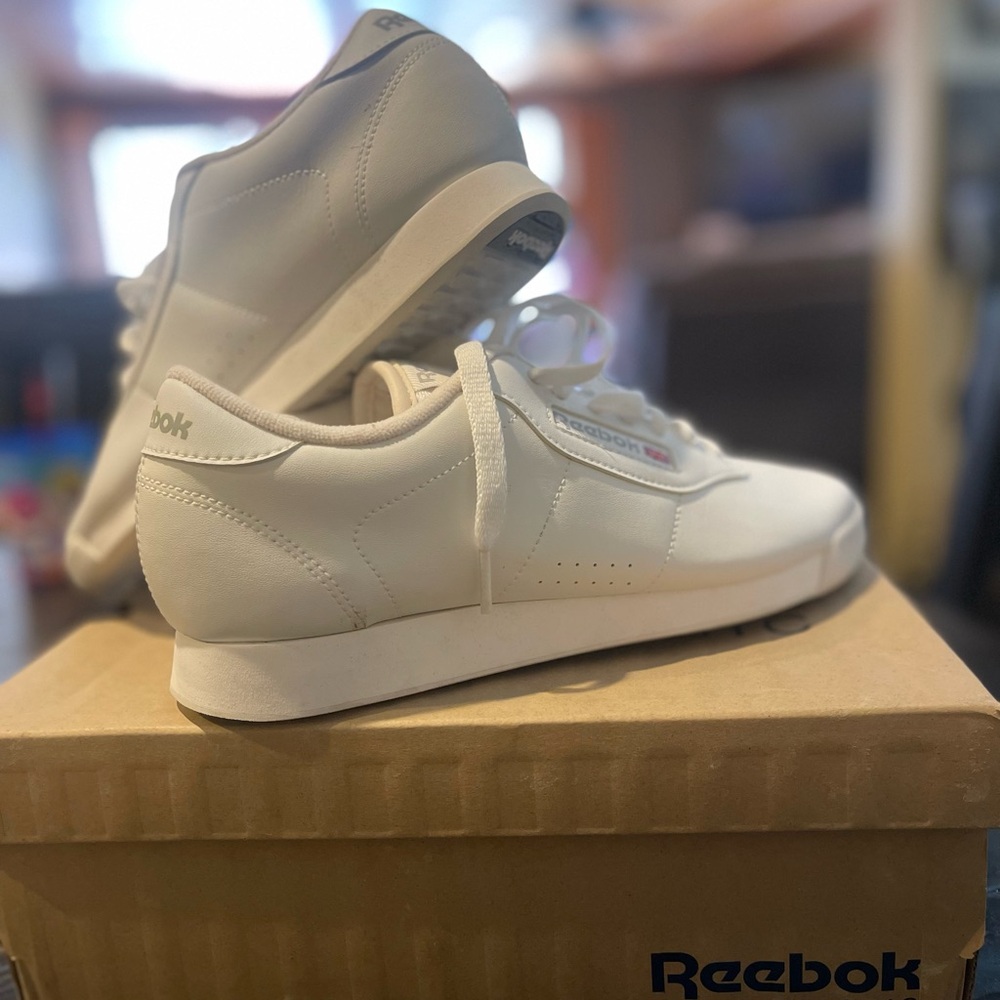 Reebok White Leather Sneakers